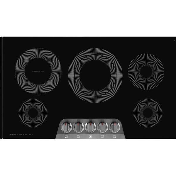 Frigidaire Gallery 36-in. Electric Cooktop with EvenTemp Technology, Black Stainless Steel GCCE3670AD - main